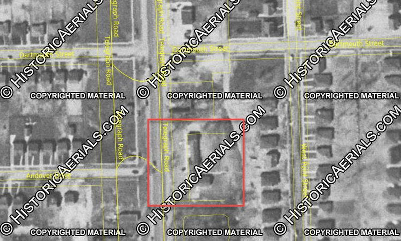 Great Lakes Motel - 1951 Aerial (newer photo)